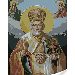 Картина по номерам Святой Николай (30х40 см)