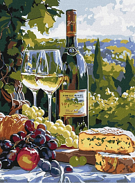 Картина за номерами Вино з фруктами (30х40 см)
