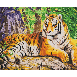 Картина по номерам Большой тигр (40х50 см)