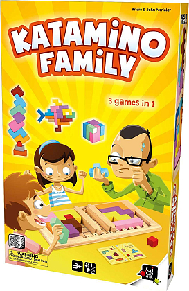 Настільна гра Katamino Family (Катаміно Сімейна) (EN), бренду Gigamic, для 1-2 гравців, час гри < 30хв. - KUBIX