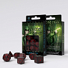 Набор кубиков Elvish Black & Red Dice Set (7шт.)