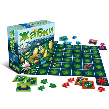 Настольная игра Лягушки, бренду Granna, для 2-4 гравців, час гри < 30мин. - 2 - KUBIX