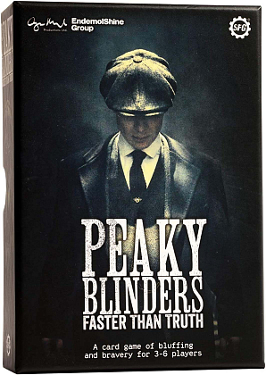 Настільна гра Peaky Blinders: Faster than Truth (Гострі Картузи: Швидше ніж Правда) (EN), бренду Steamforged Games Ltd., для 3-6 гравців, час гри < 30хв. - KUBIX