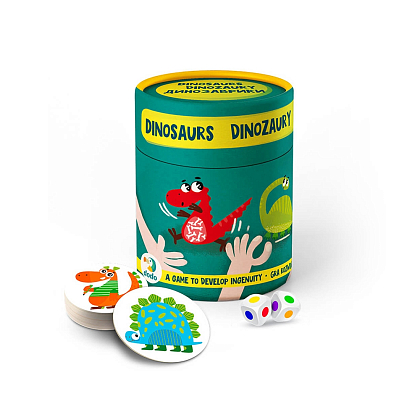 Настільна гра Динозаври, бренду DODO TOYS, для 1-5 гравців - KUBIX