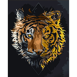 Картина по номерам Тигр (30х40 см)
