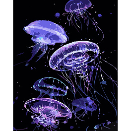 Картина по номерам Медузы (40х50 см)