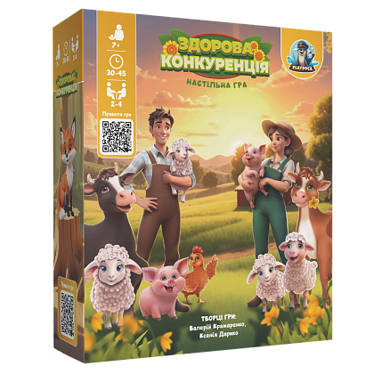 Настольная игра "Здоровая конкуренция", бренду Playdoca, для 2-4 гравців, час гри < 30мин. - KUBIX