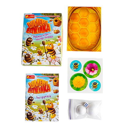Настольная игра Безумная пчелка, бренду Ранок, для 2-5 гравців, час гри < 30мин. - 13 - KUBIX