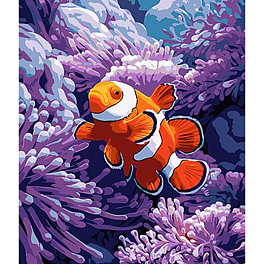Картина по номерам Золотая рыба (30х40 см)