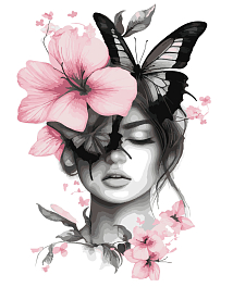 Картина по номерам Женская фантазия (40х50 см)