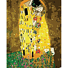 Картина по номерам Густав Климт Поцелуй (30х40 см)