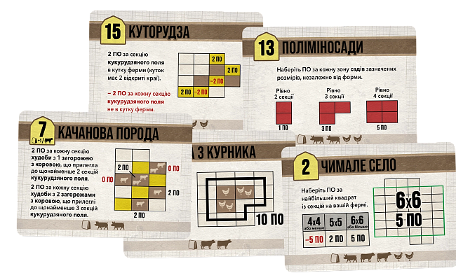 Настольная игра Агрополис (Agropolis), бренду Geekach Games, для 1-4 гравців, час гри < 30мин. - 3 - KUBIX