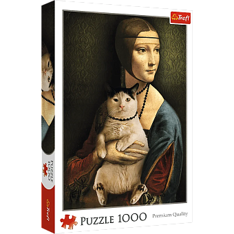 Пазл Дама з котиком (1000 шт.)