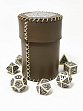 Миниатюра товара Стакан для кубиков D20 коричневый Dice Cup - 4