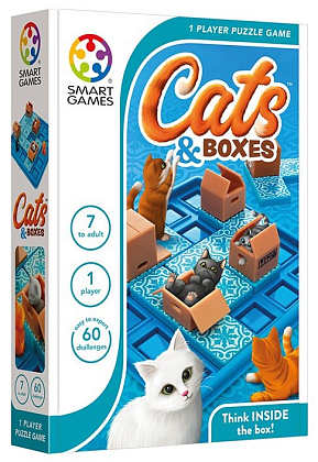 Настольная игра Кошки в коробках (Cats & Boxes), бренду Smart Games, для 1-1 гравців, час гри < 30мин. - KUBIX