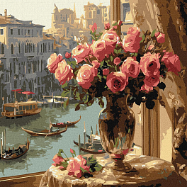 Картина по номерам Ранок у Венеції (40х40 см)