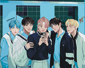 Картина по номерам TXT Tomorrow x Together (40х50 см)