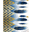 Миниатюра товара Картина по номерам Синие перья (40х50 см) - 1