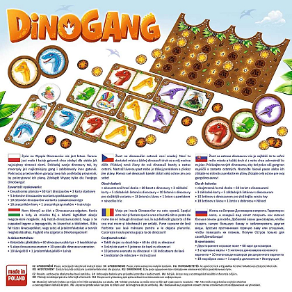Настольная игра ДиноБанда (Dinogang), бренду Trefl, для 2-5 гравців, час гри < 30мин. - 2 - KUBIX