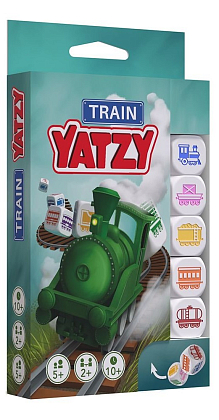 Настольная игра Яцзы. Поезда (Train Yatzy), бренду Smart Games, для 2-12 гравців, час гри < 30мин. - KUBIX