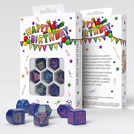 Набор кубиков Happy Birthday Dice Set: Streamers