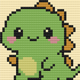 Алмазна мозаїка Дракон (10х10 см)