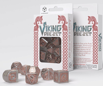 Набор кубиков Viking Modern Dice Set Niflheim - KUBIX Набор кубиков Viking Modern Dice Set Niflheim