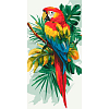 Картина за номерами Яскравий птах (40x80 см)