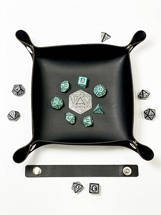 Лоток для кубиков D20 черный Dice Tray, бренду Планета Игр - 2 - KUBIX