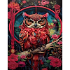 Алмазная мозаика Сова в цветах (40х50 см)
