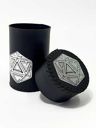 Стакан для кубиків D20 чорний Dice Cup, бренду Планета Ігор - 5 - KUBIX