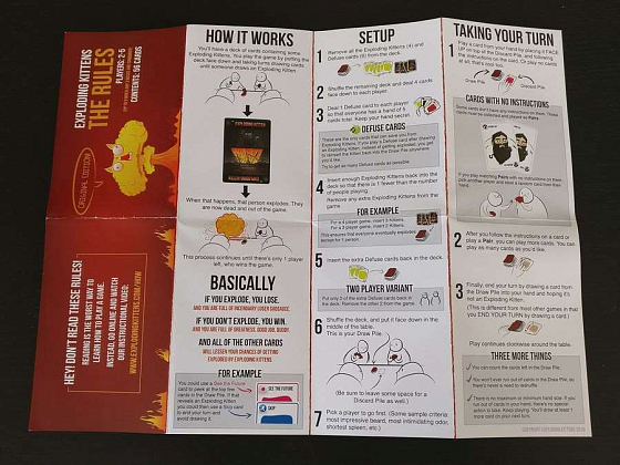 Настольная игра Взрывные котята (Exploding Kittens) (EN), бренду Exploding Kittens, для 2-5 гравців, час гри < 30мин. - 9 - KUBIX