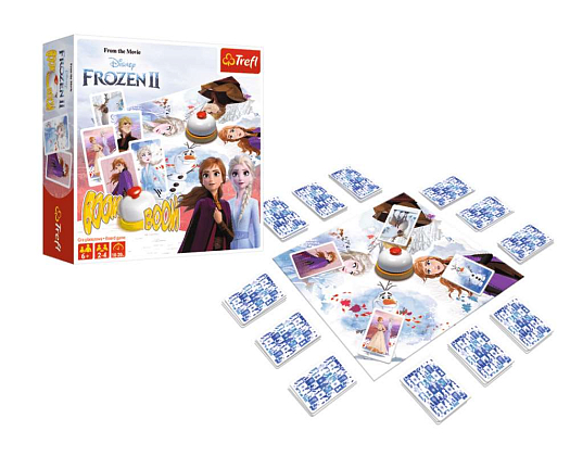Настольная игра Бум Бум: Ледяное сердце (Boom Boom: Disney Frozen), бренду Trefl, для 2-4 гравців, час гри < 30мин. - 2 - KUBIX