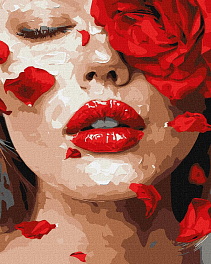 Картина за номерами - Пелюстки троянди (40х50 см)