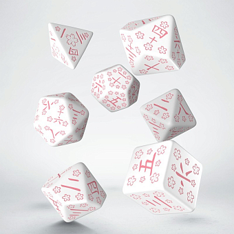 Набор кубиков Japanese Dice Set: Лепестки вишни - KUBIX Набор кубиков Japanese Dice Set: Лепестки вишни