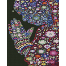 Алмазная мозаика Звёздная молитва (30х40 см)