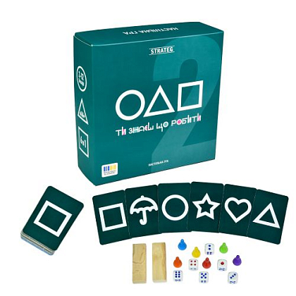 Настольная игра Ты знаешь, что делать 2 (Игра в кальмара/Squid Game), бренду Strateg, для 2-6 гравців - KUBIX