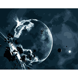 Картина по номерам Космический взрыв (40х50 см)