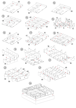 Настольная игра Органайзер для настольной игры Про Мышей и Тайны (Organizer for boardgame Mice and Mystics), бренду Tower Rex - 7 - KUBIX