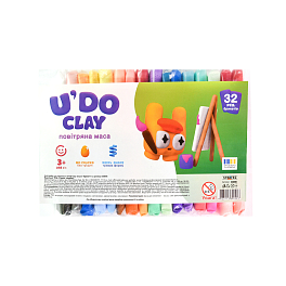Набор для лепки "U'DO Clay 32 шт. брикет 6 г
