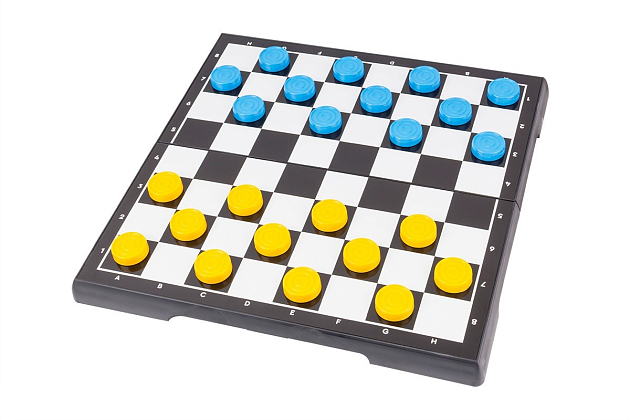 Настольная игра Шашки и шахматы 2 в 1 "Патриот" желто-голубые, бренду TechnoK, для 2-2 гравців - 4 - KUBIX