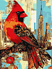 Картина по номерам Яркая птичка (30х40 см)