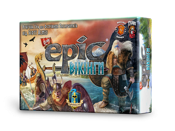 Tiny Epic: Викинги (Крошечные Эпические Викинги), бренду IgroKit, для 1-4 гравців, час гри < 60мин. - 6 - KUBIX