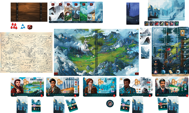 Настільна гра Сплячі Боги. Далекі небеса (Sleeping Gods: Distant Skies), бренду Games 7Days, для 1-4 гравців, час гри > 60хв. - 10 - KUBIX