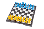 Миниатюра товара Настольная игра Шашки и шахматы 2 в 1 "Патриот" желто-голубые - 3