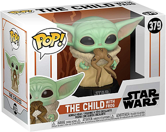 Ігрова фігурка FUNKO POP! Малюк Йода з жабою Star Wars Mandalorian #379 - KUBIX Ігрова фігурка FUNKO POP! Малюк Йода з жабою Star Wars Mandalorian #379