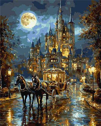 Картина по номерам Шлях до чарівного палацу (40х50 см), бренду Origami - KUBIX