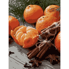 Картина за номерами Мандарини з прянощами (30х40 см)