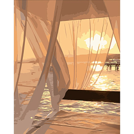Картина за номерами Захід сонця на пляжі (40х50 см)