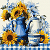 Картина по номерам Кофе и подсолнечник (40х40 см) Картина по номерам Кофе и подсолнечник (40х40 см)
